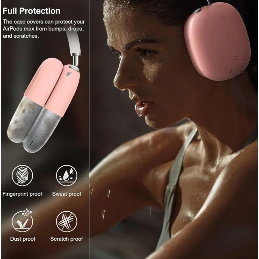 7/1 Silicone Case Covers for AirPods Max,Sweat-Proof Ear Pad Case Covers Soft